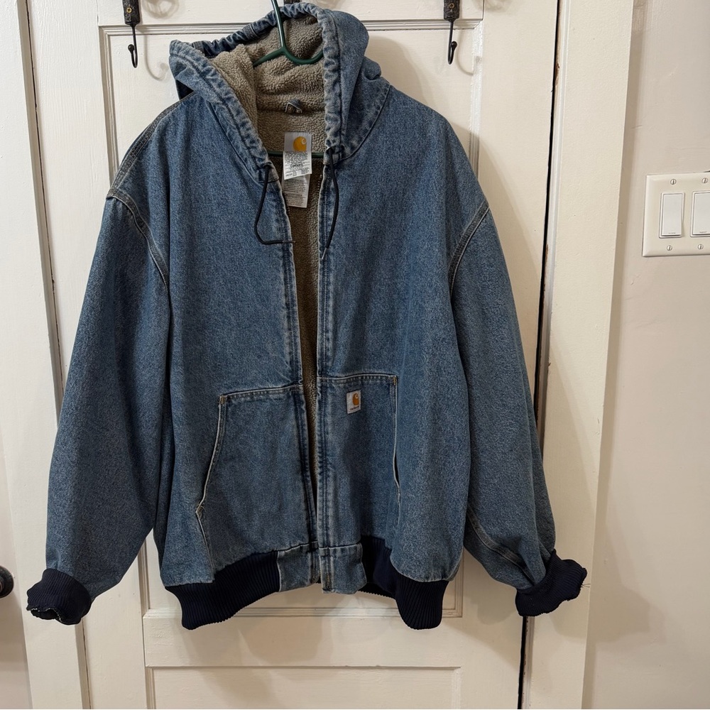 Vintage Carhartt denim Hooded Jacket